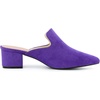 image:imageAllegra K Women Faux Suede Slip on Pointed Toe Chunky Heels Slide MulesPurple