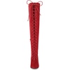 image:imageAllegra K Women Lace Up Stiletto Heel Over Knee High Thigh High BootsRed