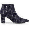 image:imageAllegra K Women Plaid Pointed Toe Chunky Heels Ankle Boots Buckle DecorBlue