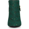 image:imageAllegra K Women Plaid Pointed Toe Chunky Heels Ankle Boots Buckle DecorGreen