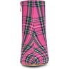 image:imageAllegra K Women Plaid Pointed Toe Side Zip Stiletto Heel Ankle BootsHot Pink