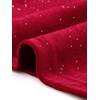 image:imageAllegra K Women Vintage Velvet Puff Long Sleeve Mock Neck Christmas BlouseBurgundy