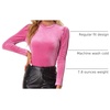 image:imageAllegra K Women Vintage Velvet Puff Long Sleeve Mock Neck Christmas BlouseHot Pink