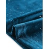 image:imageAllegra K Women Vintage Velvet Puff Long Sleeve Mock Neck Christmas BlousePeacock Blue