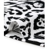 image:imageAllegra K Womens Animal Print Ruffled Hem Scoop Neck Casual Peplum BlouseBlack Whiteanimal