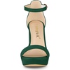 image:imageAllegra K Womens Ankle Strap Platform Chunky Heels Sandals 8 Green
