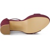 image:imageAllegra K Womens Ankle Strap Platform Chunky Heels Sandals 95 Burgundy