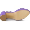 image:imageAllegra K Womens Ankle Strap Platform Chunky Heels Sandals 95 Purple