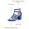 image:imageAllegra K Womens Chunky Heels Gladiators SandalsDeep Blue