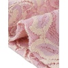 image:imageAllegra K Womens Floral Lace Long Sleeve Mock Neck Sheer BlouseDusty Pink
