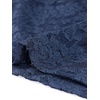 image:imageAllegra K Womens Floral Lace Long Sleeve Mock Neck Sheer BlouseNavy Blue