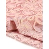 image:imageAllegra K Womens Floral Lace Long Sleeve Mock Neck Sheer BlousePink