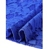 image:imageAllegra K Womens Floral Lace Long Sleeve Mock Neck Sheer BlouseRoyal Blue