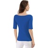image:imageAllegra K Womens Half Sleeves Boat Neck Fitted Elbow Length Soft TShirtRoyal Blue