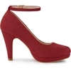 image:imageAllegra K Womens Low Platform Round Toe Stiletto Heels Ankle Strap PumpsRed