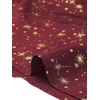 image:imageAllegra K Womens Printed Square Neck Short Sleeve Fit and Flare DressesBurgundystars
