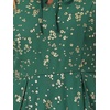 image:imageAllegra K Womens Printed Square Neck Short Sleeve Fit and Flare DressesDark Greenfloral