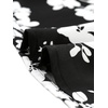 image:imageAllegra K Women 2026 Summer Floral Short Sleeve Wrap Peplum TopBlackwhite