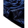 image:imageAllegra K Women Halloween Velvet Semi Sheer BurnOut Long Sleeve TopBluefloral