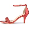 image:imageAllegra K Women Rhinestone Stiletto Heels Ankle Strap Party SandalsRed