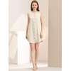 image:imageAllegra K Women Sleeveless Denim Chambray Button Up Shirtdress with PocketApricot