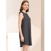 image:imageAllegra K Women Sleeveless Denim Chambray Button Up Shirtdress with PocketWashed Black