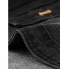 image:imageAllegra K Womens Denim Cardigan 34 Sleeve Collarless Jean JacketsBlack