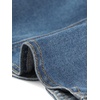 image:imageAllegra K Womens Denim Cardigan 34 Sleeve Collarless Jean JacketsBlue