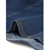 image:imageAllegra K Womens Denim Cardigan 34 Sleeve Collarless Jean JacketsDark Blue