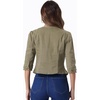 image:imageAllegra K Womens Denim Cardigan 34 Sleeve Collarless Jean JacketsField Grey
