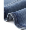 image:imageAllegra K Womens Denim Cardigan 34 Sleeve Collarless Jean JacketsWashed Blue