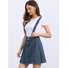 image:imageAllegra K Womens Denim Skirt Overall Adjustable Strap Braces Mini Suspender Washed Jean SkirtsVintage Blue