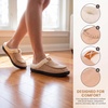 image:imageAllegra K Womens Fuzzy Shose Non Slip Flat House SlippersKhaki
