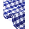 image:imageAllegra K Womens Gingham Dress Ruffled Short Sleeve Peter Pan Collar Cute Checkered Mini DressesBlue