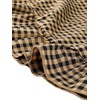 image:imageAllegra K Womens Gingham Dress Ruffled Short Sleeve Peter Pan Collar Cute Checkered Mini DressesDark Brown