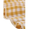 image:imageAllegra K Womens Gingham Dress Ruffled Short Sleeve Peter Pan Collar Cute Checkered Mini DressesYellow