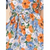 image:imageAllegra K Womens Vintage Peter Pan Collar Flowy Midi Floral DressOrange Blue