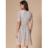 image:imageAllegra K Womens Vintage Peter Pan Collar Flowy Midi Floral DressRetro Light Blue