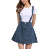 image:imageAllegra K Womens Denim Skirt Overall Adjustable Strap Braces Mini Suspender Washed Jean SkirtsVintage Blue