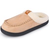 image:imageAllegra K Womens Fuzzy Shose Non Slip Flat House SlippersKhaki