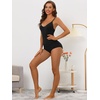 image:imageAllegra K Women Body Shaper U Neck Sleeveless Adjustable Straps TopsBlack