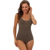 image:imageAllegra K Women Body Shaper U Neck Sleeveless Adjustable Straps TopsBrown