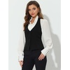 image:imageAllegra K Women Vintage Sleeveless Halter Neck Button Down Suit VestBlack