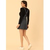 image:imageAllegra K Womens Plaid Overall Dress Suspender Short Pinafore DressBlack Grey