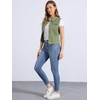 image:imageAllegra K Womens Washed Denim Vest Sleeveless Jean JacketBean Green