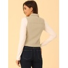 image:imageAllegra K Womens Washed Denim Vest Sleeveless Jean JacketBeige