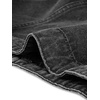 image:imageAllegra K Womens Washed Denim Vest Sleeveless Jean JacketBlack
