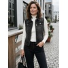 image:imageAllegra K Womens Washed Denim Vest Sleeveless Jean JacketBlack