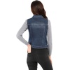 image:imageAllegra K Womens Washed Denim Vest Sleeveless Jean JacketBlue
