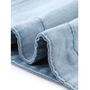 image:imageAllegra K Womens Washed Denim Vest Sleeveless Jean JacketBlue White